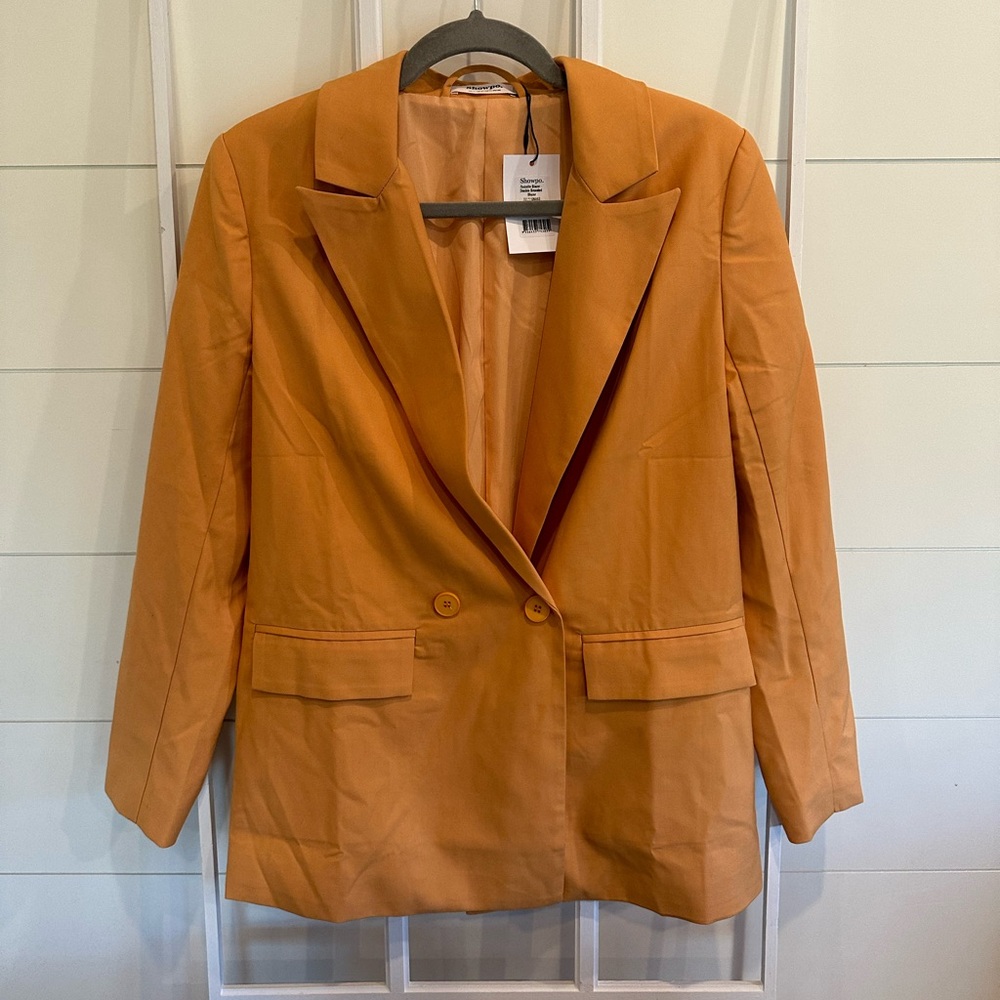 Showpo yellow blazer size 4